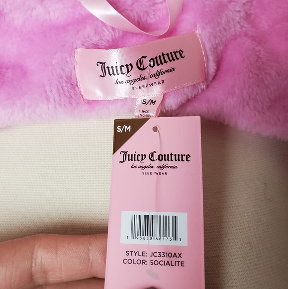 JUICY COUTURE pink velour robe - Picture 5 of 5